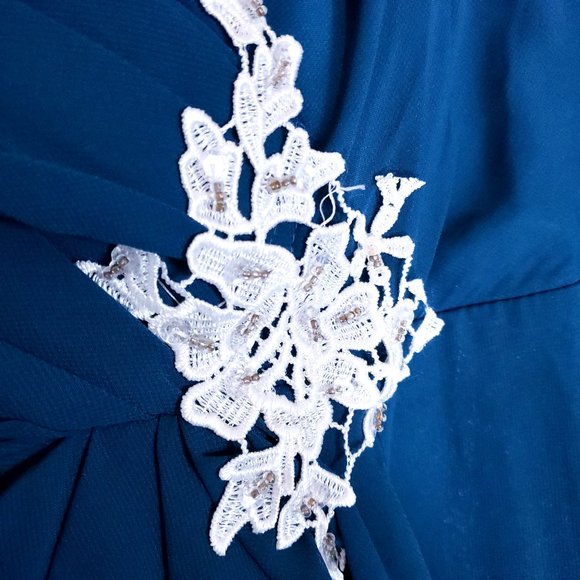 Jaeden Women Maxi Dress Gown Wedding Back Zip Size 12 - NWT - Picture 4 of 8